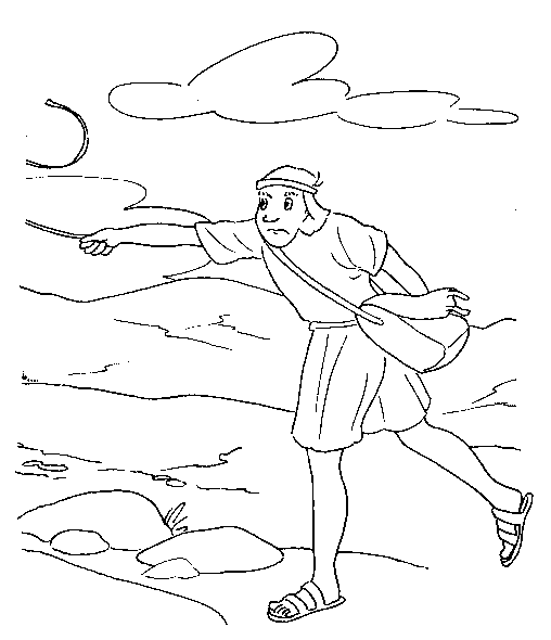 Plansa de colorat cu Biblia Ilustrata 41